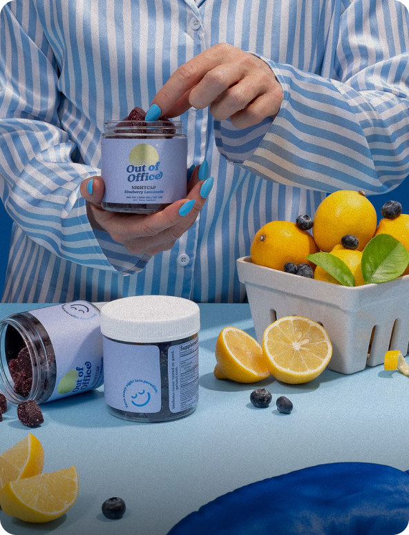 Bright morning kitchen with citrus and Out of Office