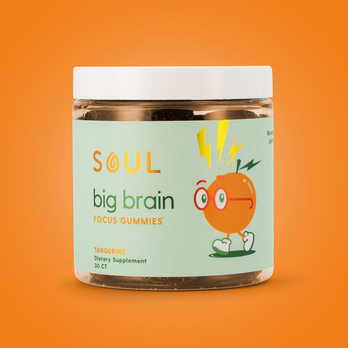 Soul big brain focus gummies tangerine dietary supplement 30 ct 2