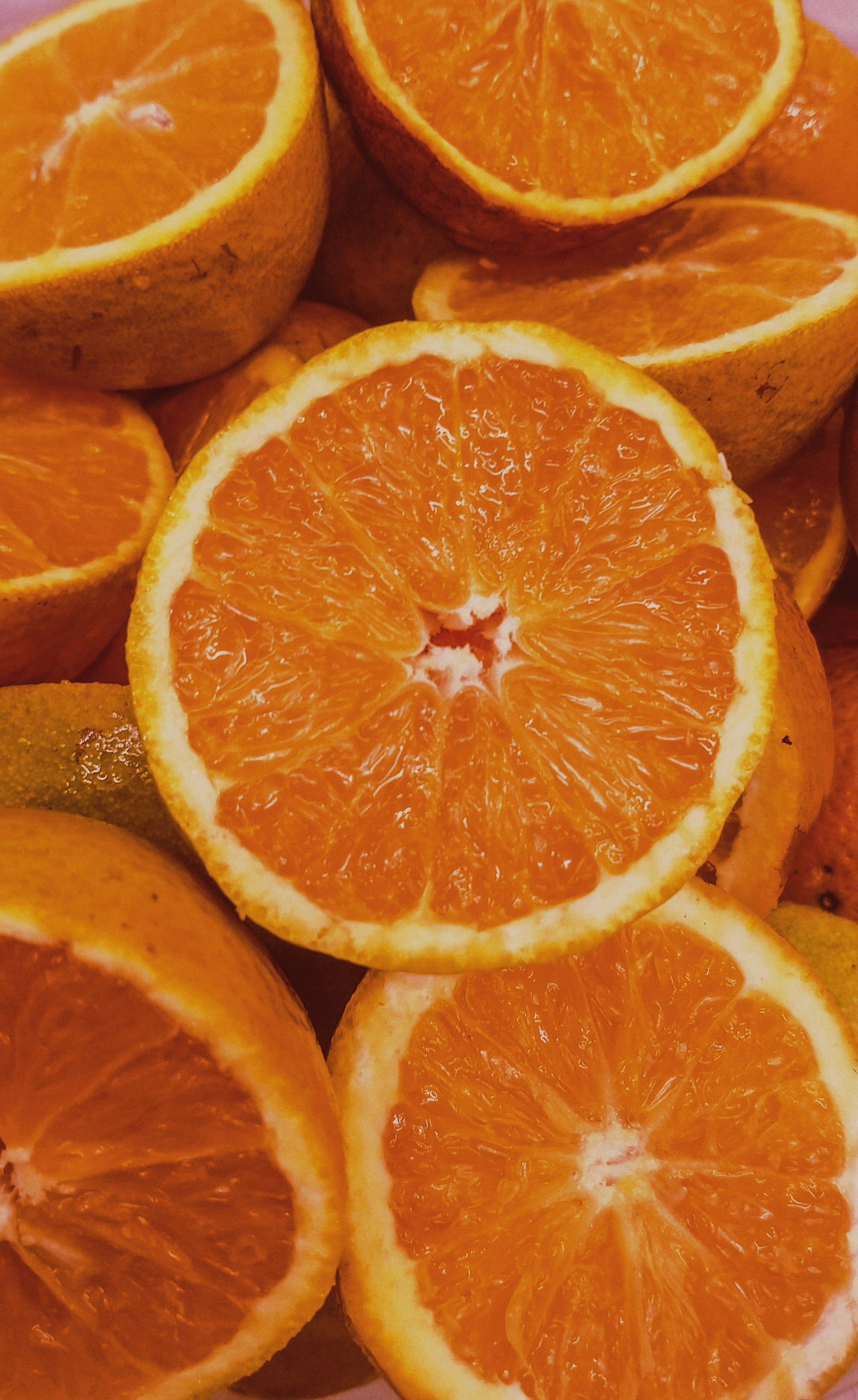 Sliced citrus (out of focus)