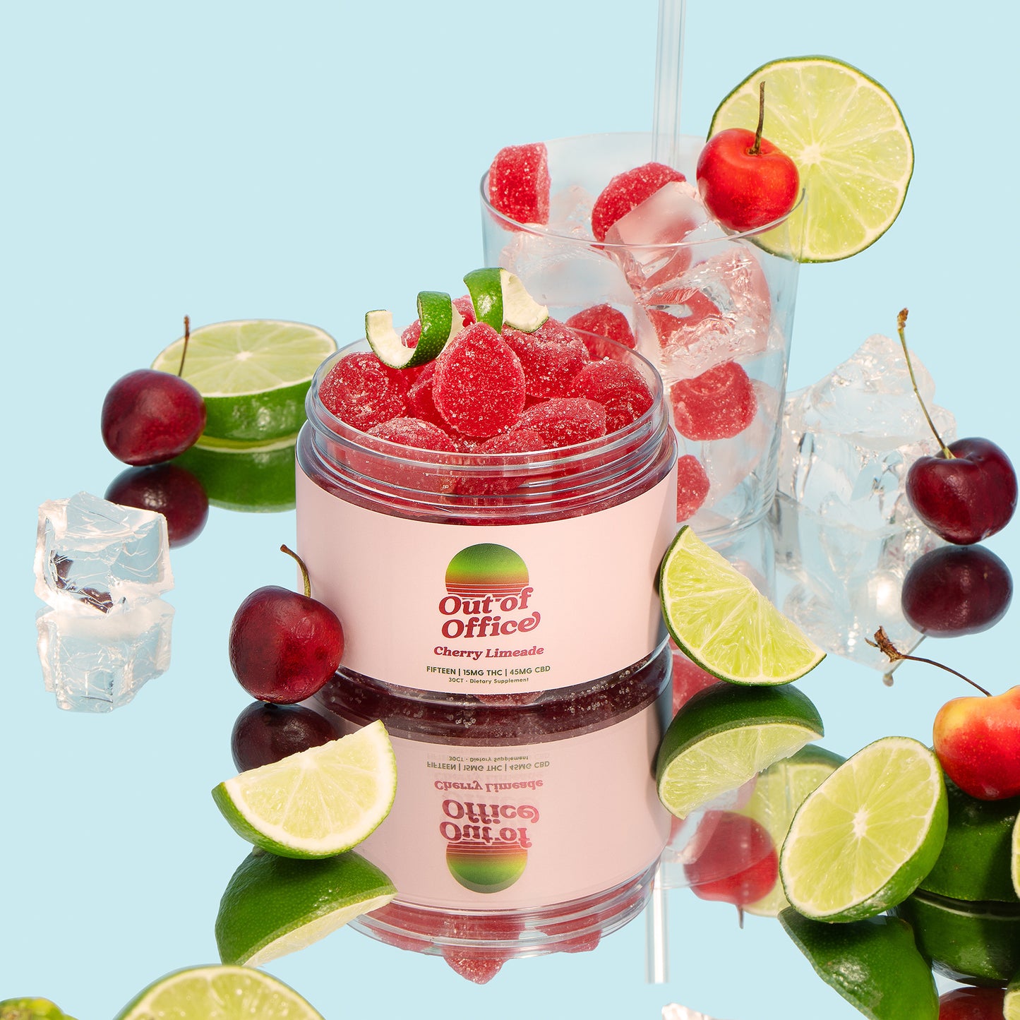 Out of Office THC gummies Cherry Lemonade 