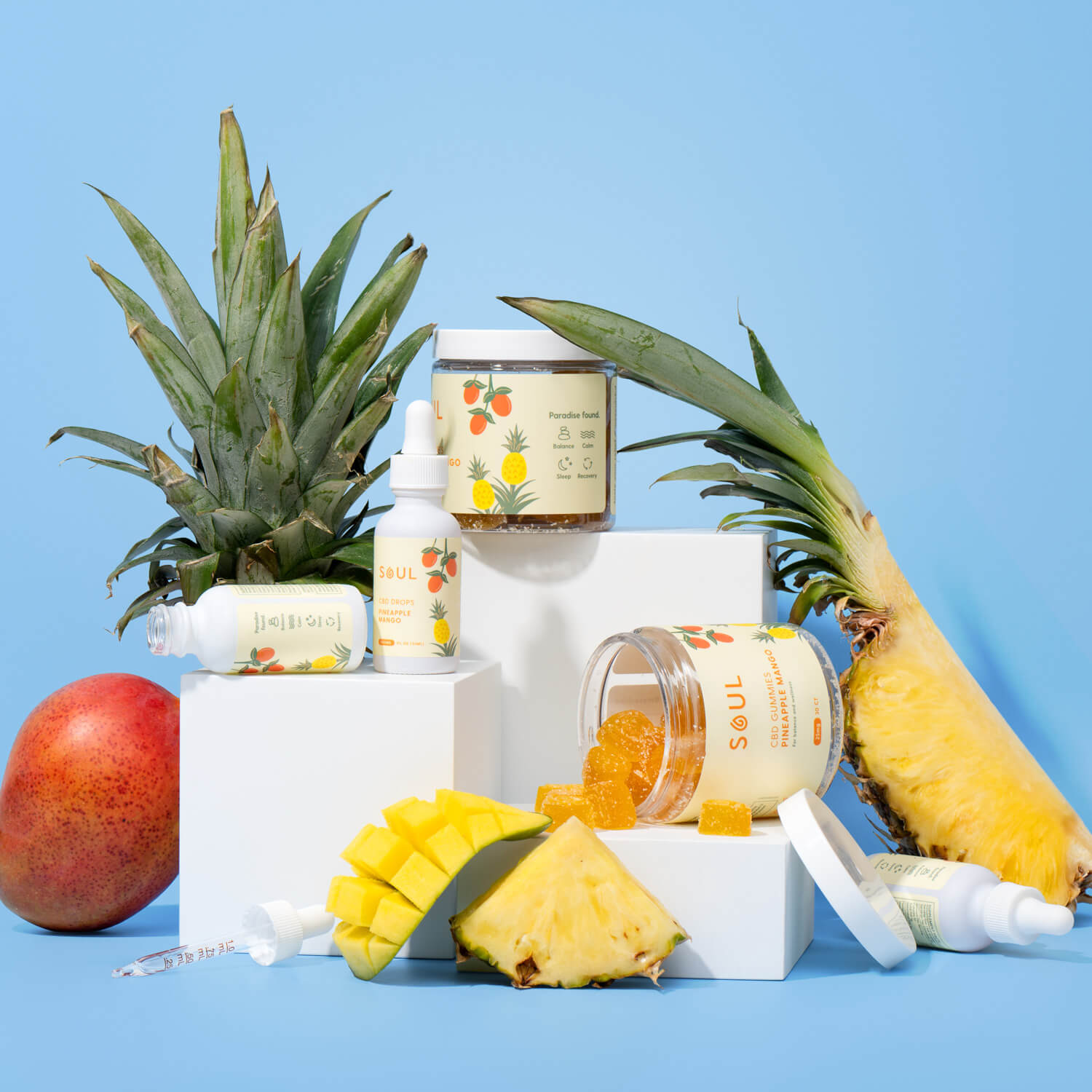 Pineapple Mango Gummies and Oil Drops